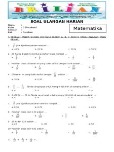 Soal Kelas 5 Matematika Dalchaebi