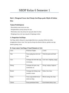 Materi SBDP Kelas 6 Semester 1 PDF