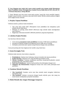 Panduan Tesis Manajemen Mutu Pendidikan PDF