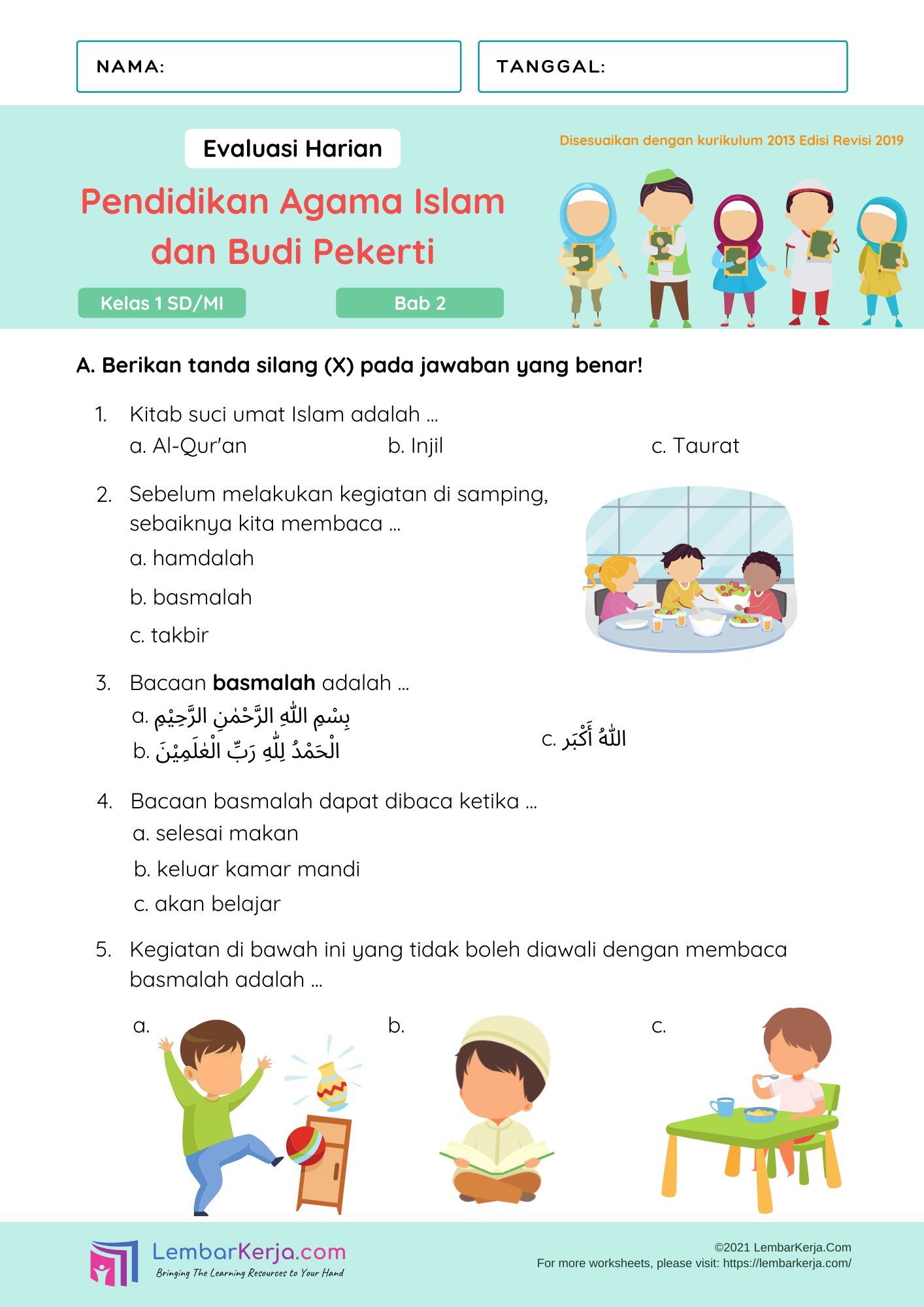 Membangun Fondasi Iman Sejak Dini Contoh Soal Ujian Agama Semester 2