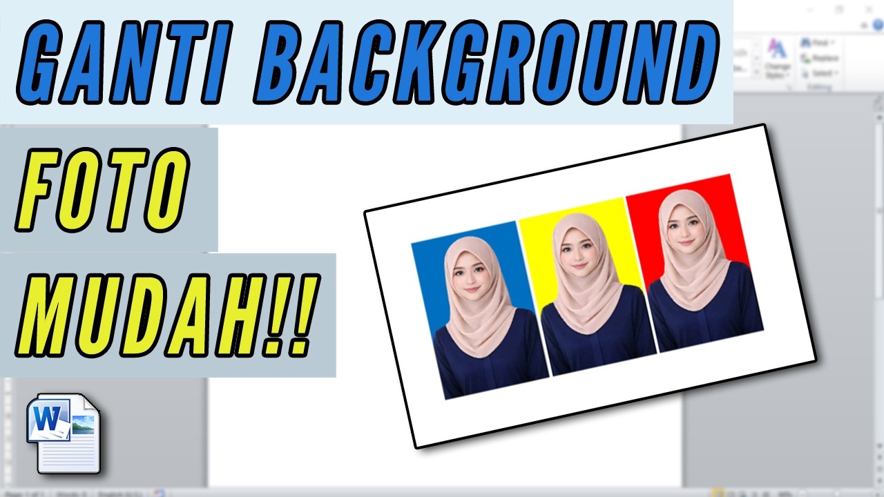 Cara Mengganti Background Foto di Microsoft Word Mudah Rapih - YouTube