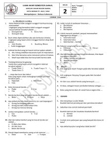 5 Contoh Soal UAS Kelas 2 Tema 3 Kurikulum 2013 Paling Sering Keluar dan Wajib Dikuasai