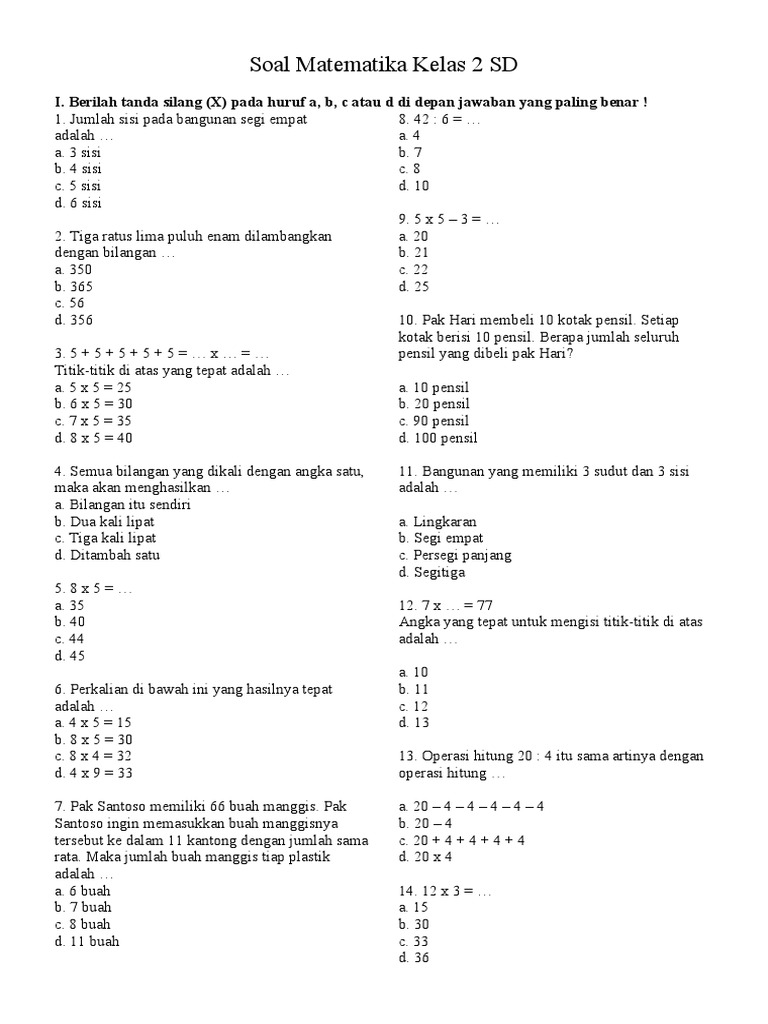 Trik Jitu Selesaikan Soal Matematika Nalaria Realistik Kelas 2 SD dalam 3 Langkah Trik Jitu Selesaikan Soal Matematika Nalaria Realistik Kelas 2 SD dalam 3 Langkah