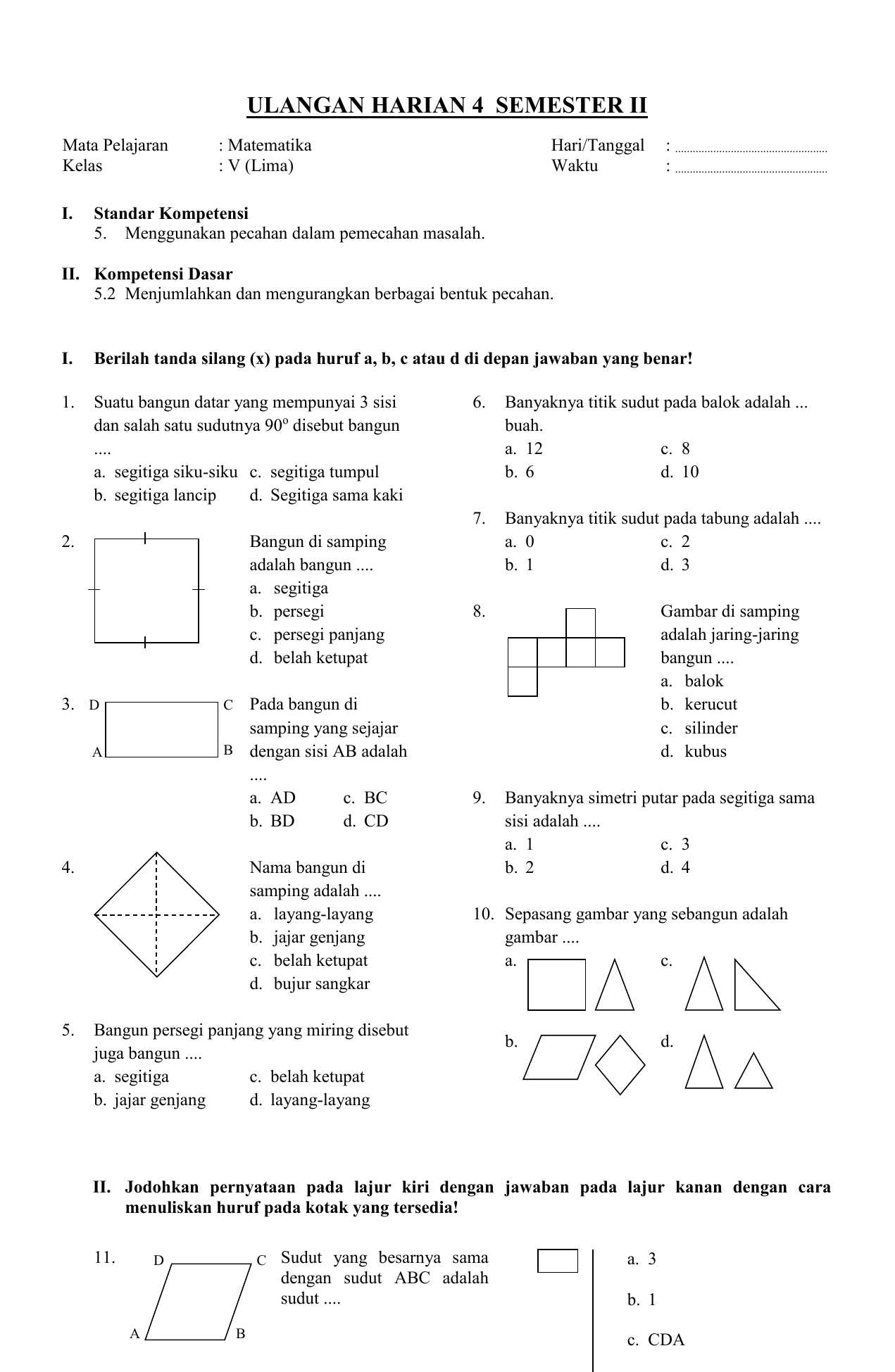7 Rahasia Kuasai Luas dan Volume Balok lewat Latihan Soal Matematika Kelas 4 Bangun Datar