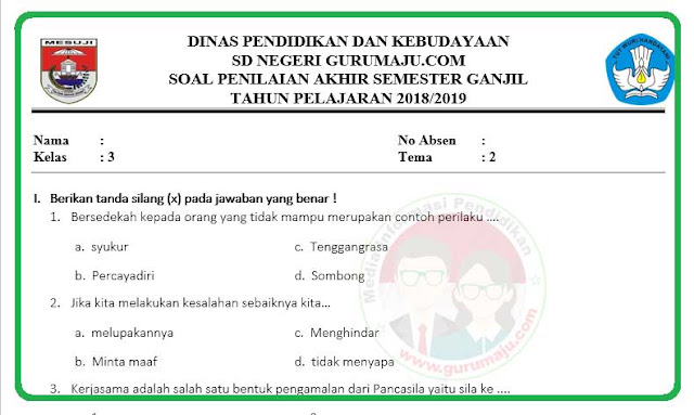 7 Rahasia Menjawab contoh soal uas kelas 3 sd tema 2 kurikulum 2013 Tahu Sebelum Ujian!