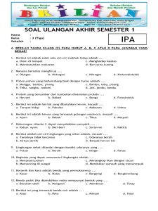 Contoh Soal UAS Kelas 3 SD Semester 1 Ternyata Mirip Survei Sulingjar 2026, Wajib Tahu 3 Pola Ini