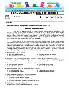 Inilah 7 Contoh Soal UAS Kelas 3 MI Bilingual yang Sering Muncul dan Wajib Dikuasai Sebelum Ujian 2026