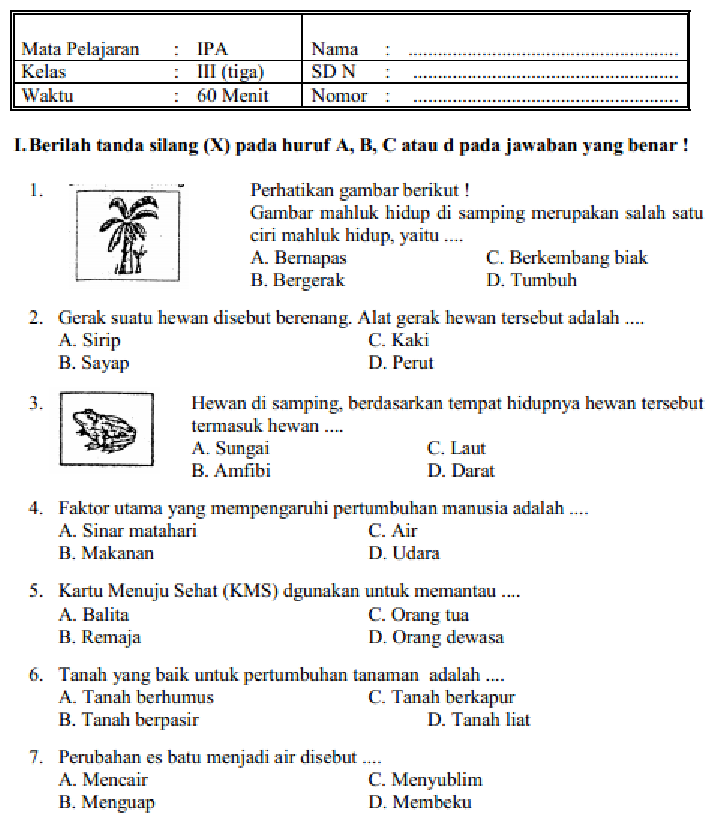 Terbukti Membantu! 7 Contoh Soal UAS Kelas 3 SD Beserta Jawaban yang Wajib Dikuasai