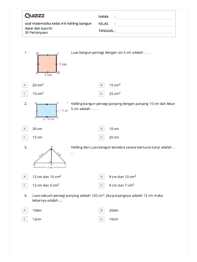 Ternyata Ini Rahasia Jitu Kuasai Latihan Soal Matematika Kelas 4 Luas dan Keliling Bangun Datar yang Jarang Diketahui Ternyata Ini Rahasia Jitu Kuasai Latihan Soal Matematika Kelas 4 Luas dan Keliling Bangun Datar yang Jarang Diketahui