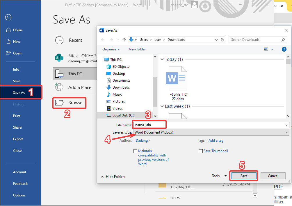 Terungkap Rahasia Save Berubah Jadi Save As di Word 2016 yang Selama Ini Salah Terungkap Rahasia Save Berubah Jadi Save As di Word 2016 yang Selama Ini Salah