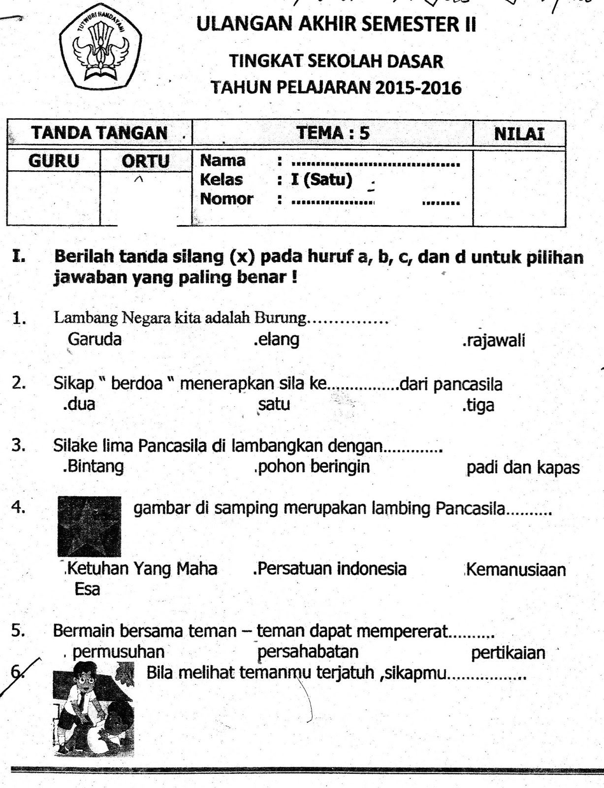Soal Dan Kunci Jawaban Uts Bahasa Indonesia Kelas 7 Semester 1 - Kunci Soal Dan Kunci Jawaban Uts Bahasa Indonesia Kelas 7 Semester 1 - Kunci