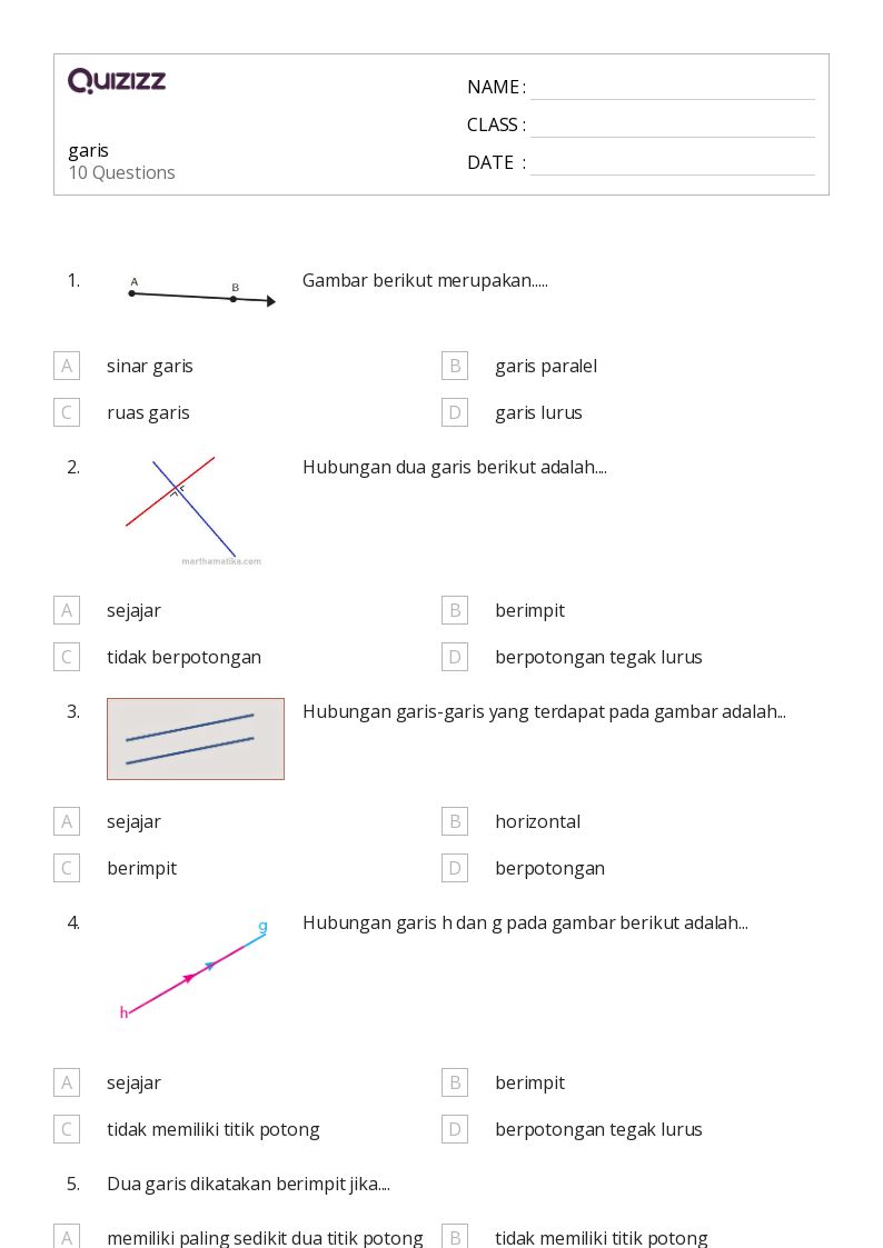 7 Rahasia Latihan Soal Matematika Garis Sinar Garis Kelas 4 SD yang Wajib Diketahui