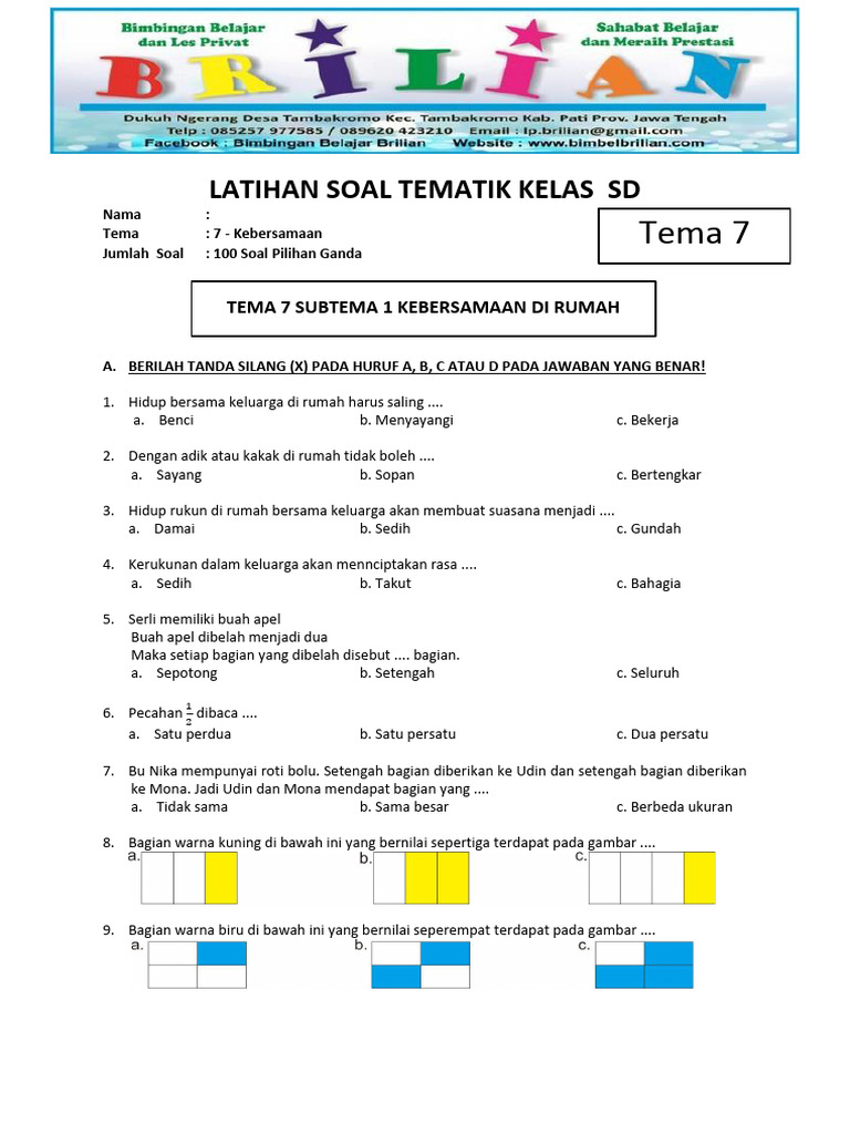 Rahasia Nilai Sempurna Ternyata Ada di Latihan Soal Tema 7 Kelas 2 Ini Wajib Coba Rahasia Nilai Sempurna Ternyata Ada di Latihan Soal Tema 7 Kelas 2 Ini Wajib Coba
