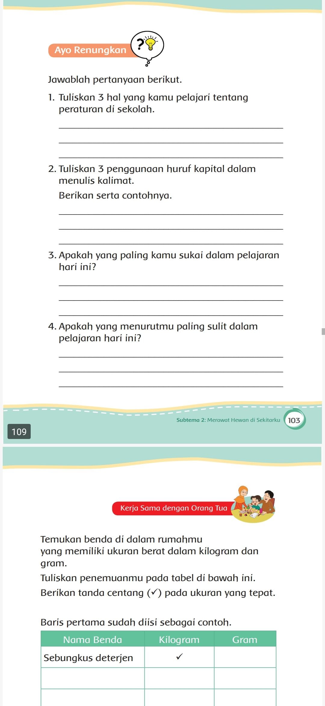 Rahasia Skor Sempurna dengan Latihan Soal Tema 6 Kelas 2 Subtema 2 Terbaru