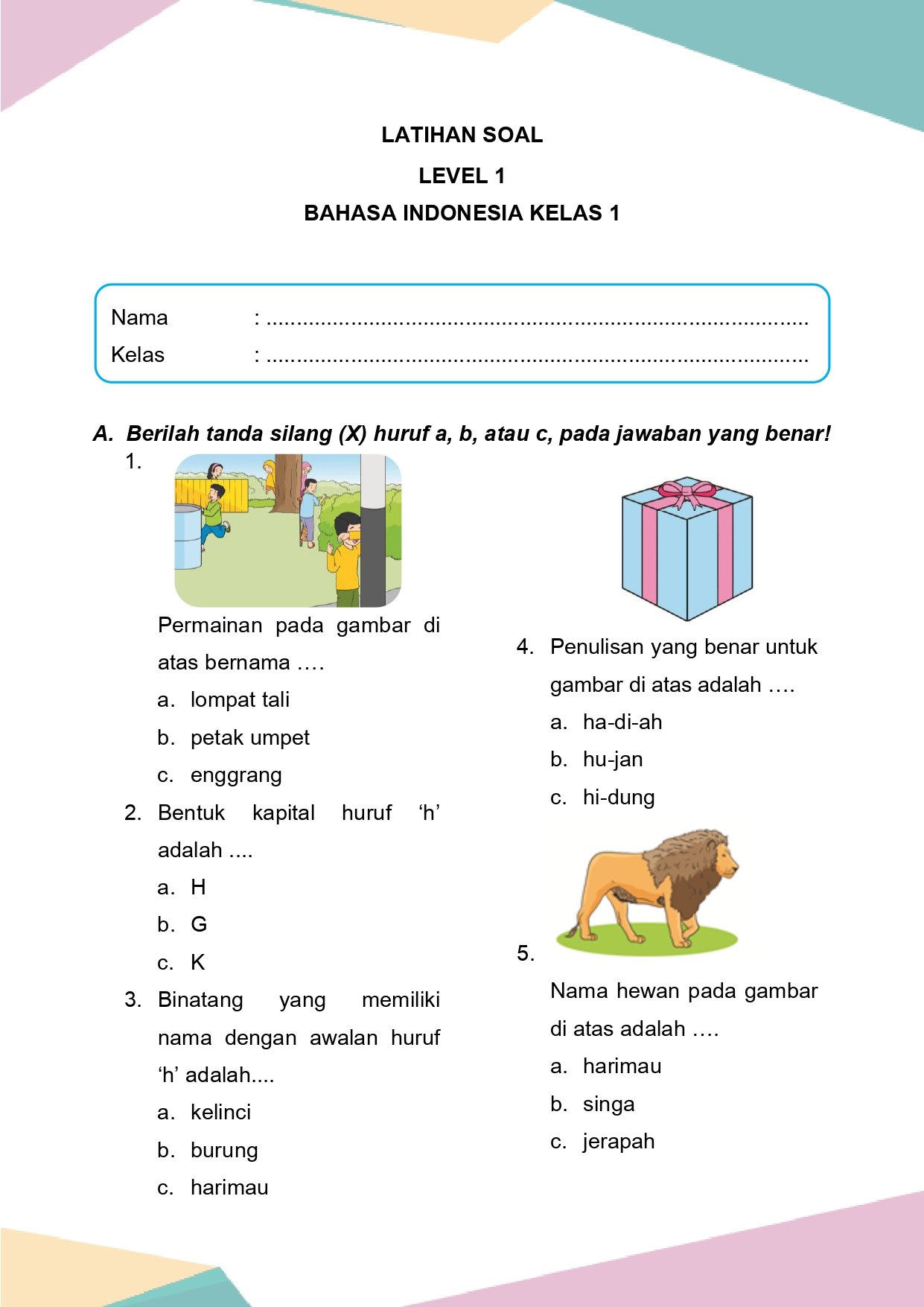 Rahasia Sukses Anak Belajar soal Bahasa Indonesia SD Kelas 1 Semester 2 yang Wajib Tahu