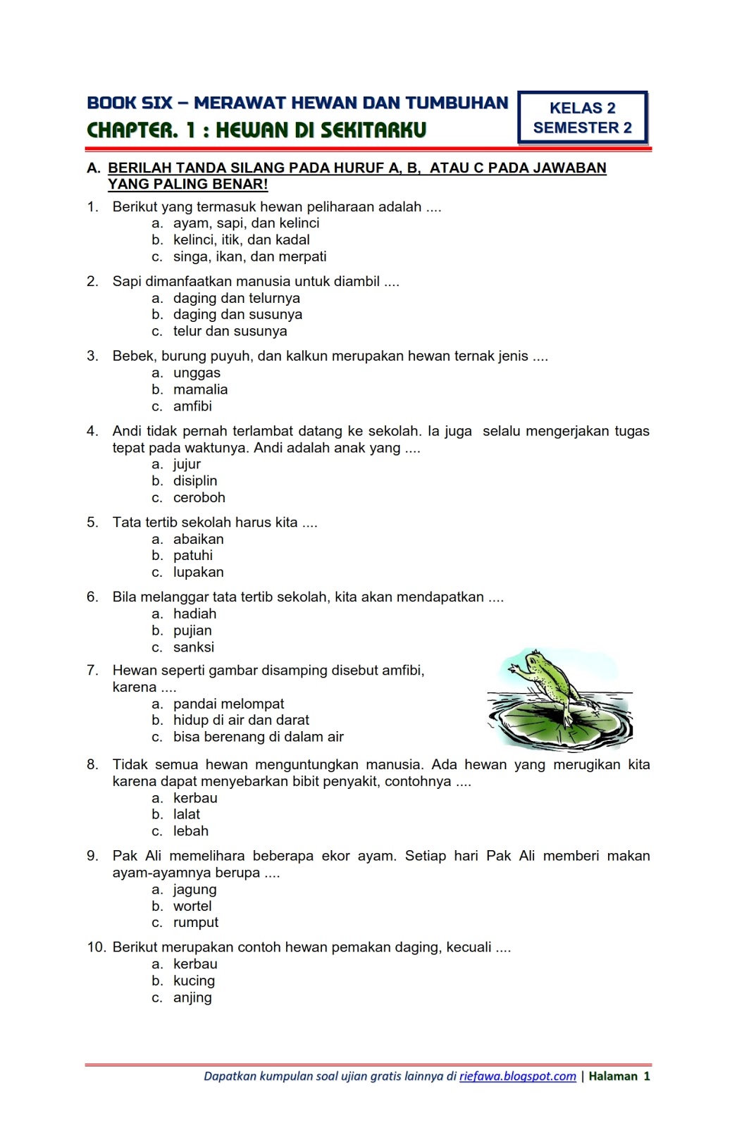 Rahasia Sukses Belajar dengan Latihan Soal Tema 6 Kelas 2 Subtema 1 Agar Nilai Maksimal