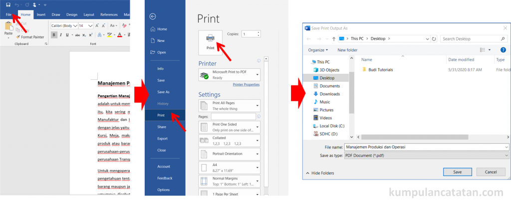 Ternyata Ini Cara Mengubah Word ke PDF Window XP Paling Cepat dan Mudah